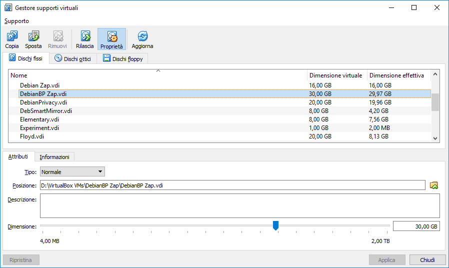 VirtualBox resize disk